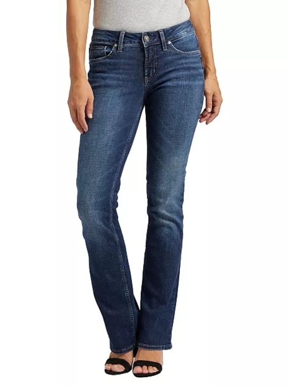 Silver Jeans Women's Dark Blue Boot-Cut Jeans